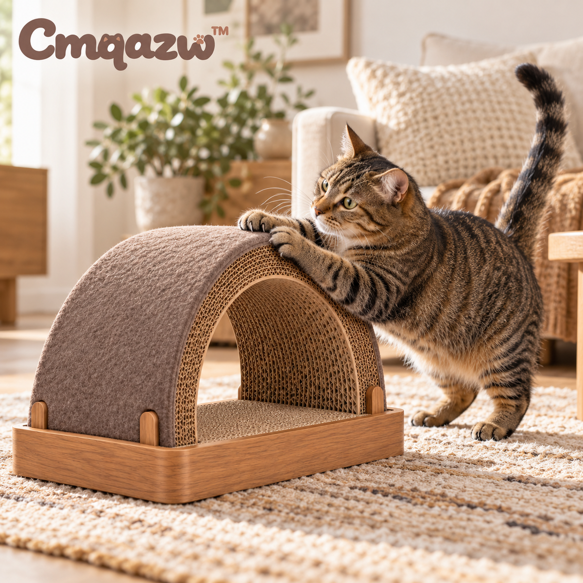 Cmqazw™ MoonArch Reversible Scratcher