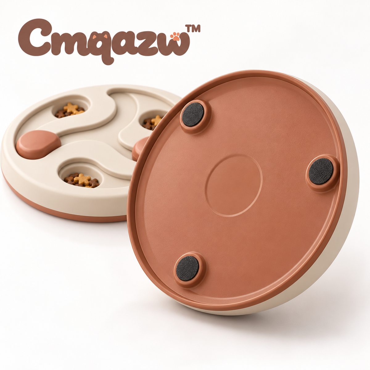 Cmqazw™ OrbitSeek Cat Puzzle Plate